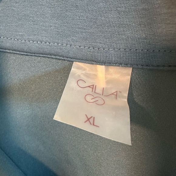 CALIA by Carrie Underwood Teal Quarter-Zip Sweatshirt - Picture 2 of 7